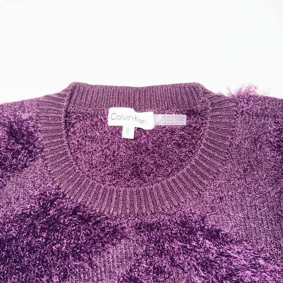 Calvin Klein Purple Textured Women's Sweater - Picture 3 of 6